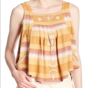 Free people embroidered top